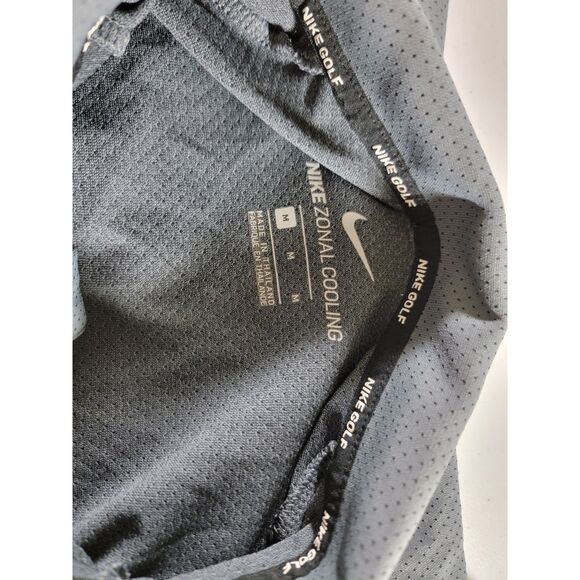 Nike Zonal Cooling Grey Striped Polo Shirt - Medium - Picture 6 of 7